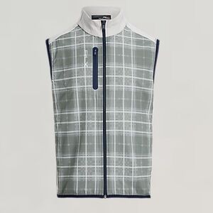 RLX RALPH LAUREN Paneled Plaid Stretch Vest XL